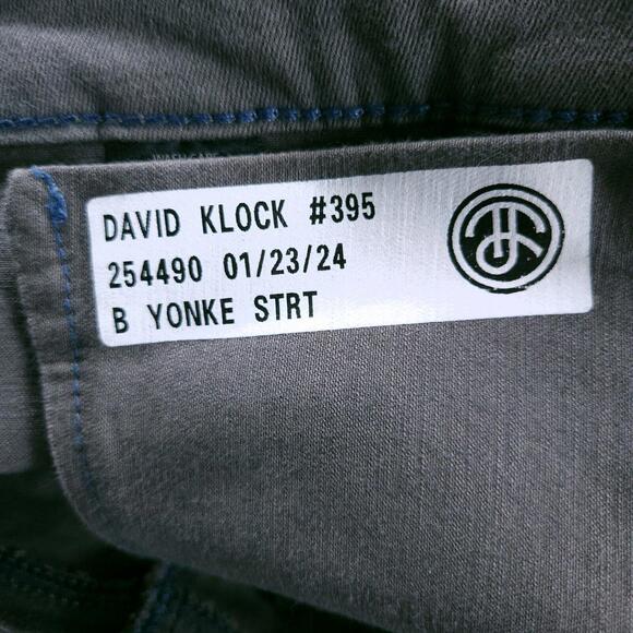 Blue Delta B Yonke Straight Gray Bespoke Designer Soft Jeans 31x26 - Picture 6 of 8